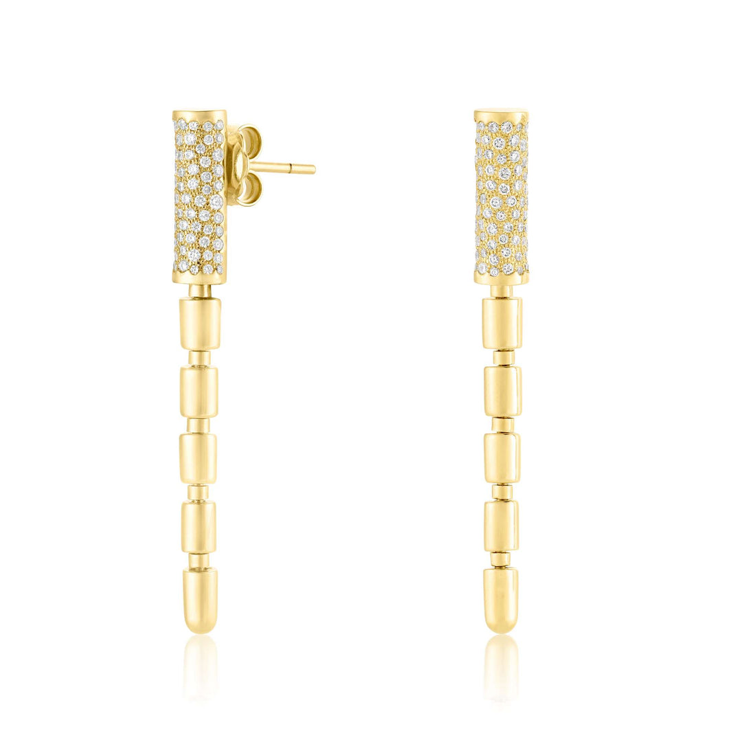 ITERU EARRINGS - YELLOW GOLD - Noora Shawqi - Diamond Jewellery - The Nile