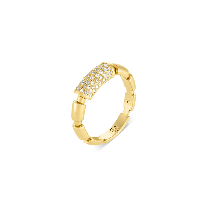 ITERU RING - YELLOW GOLD - Noora Shawqi - Diamond Jewellery - The Nile