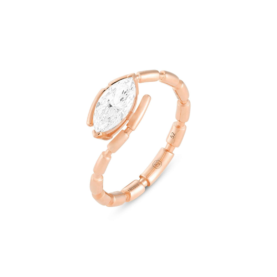 URAEUS RING - ROSE GOLD - Noora Shawqi - Diamond Jewellery - The Nile