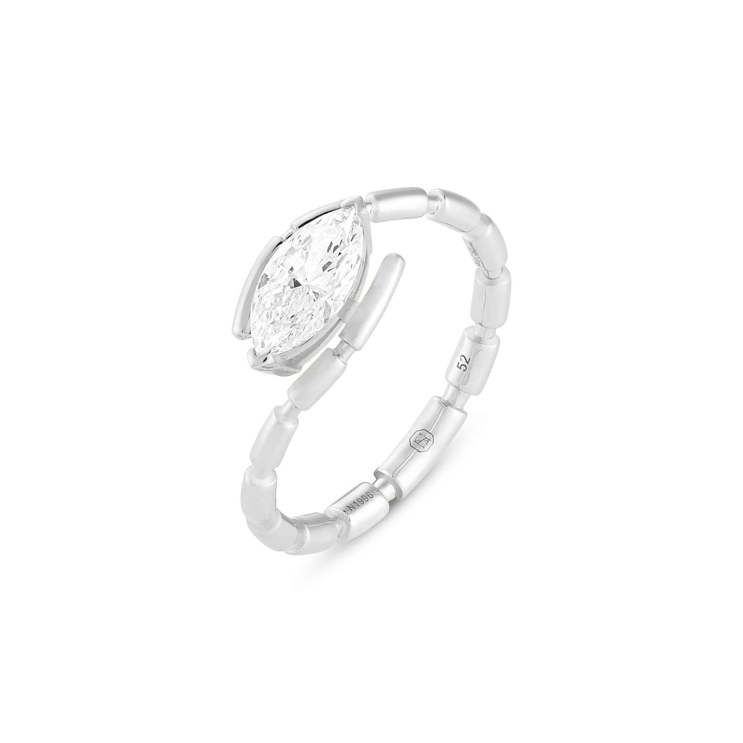 URAEUS RING - WHITE GOLD - Noora Shawqi - Diamond Jewellery - The Nile