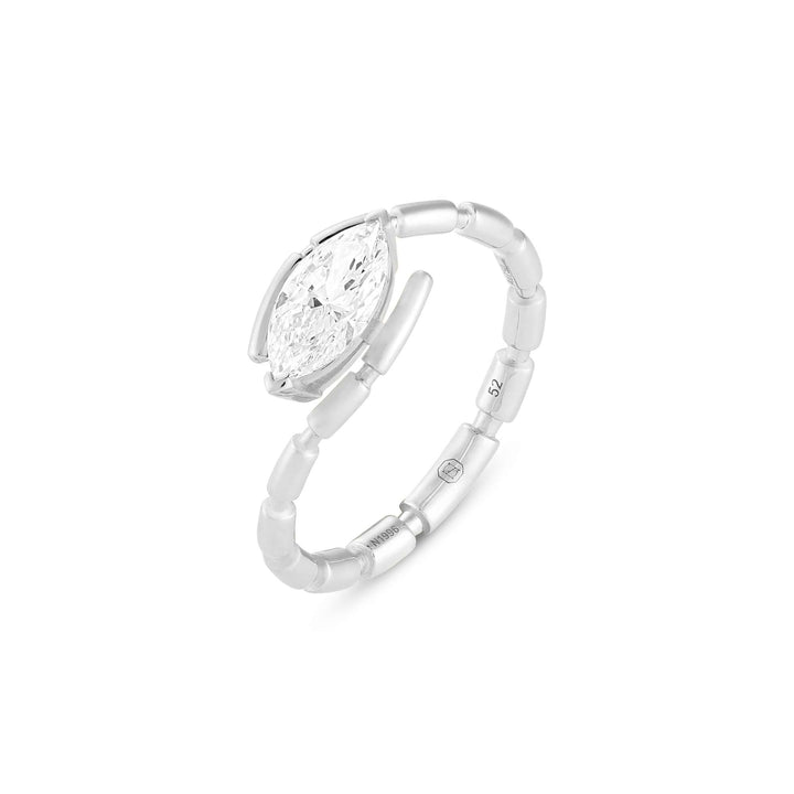 URAEUS RING - WHITE GOLD - Noora Shawqi - Diamond Jewellery - The Nile