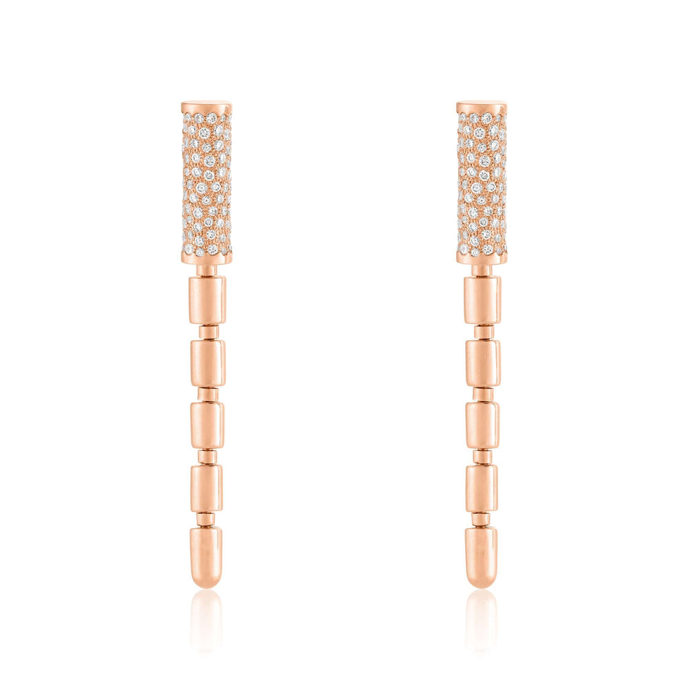 ITERU EARRINGS - ROSE GOLD - Noora Shawqi - Diamond Jewellery - The Nile