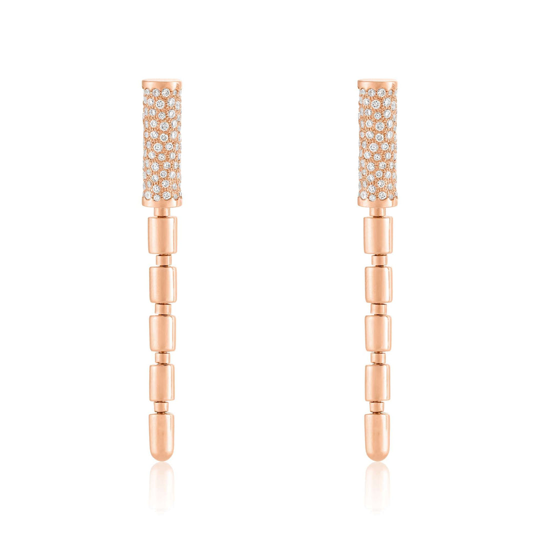 ITERU EARRINGS - ROSE GOLD - Noora Shawqi - Diamond Jewellery - The Nile