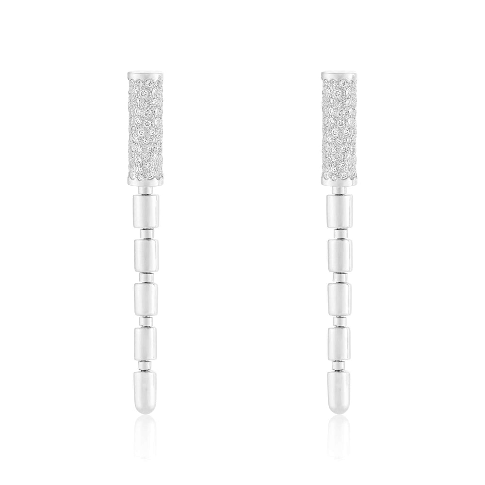 ITERU EARRINGS - WHITE GOLD - Noora Shawqi - Diamond Jewellery - The Nile