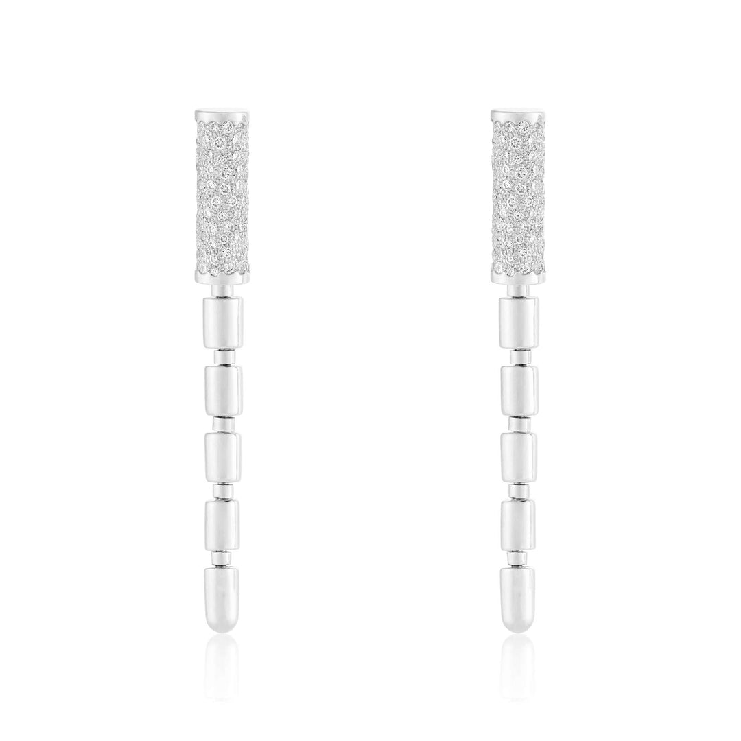 ITERU EARRINGS - WHITE GOLD - Noora Shawqi - Diamond Jewellery - The Nile