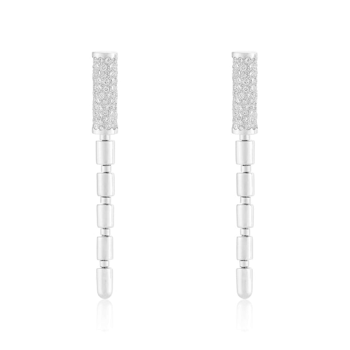 ITERU EARRINGS - WHITE GOLD - Noora Shawqi - Diamond Jewellery - The Nile