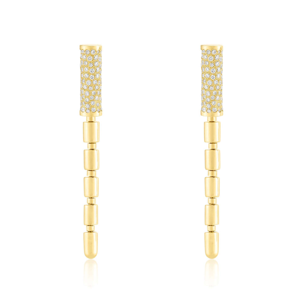 ITERU EARRINGS - YELLOW GOLD - Noora Shawqi - Diamond Jewellery - The Nile