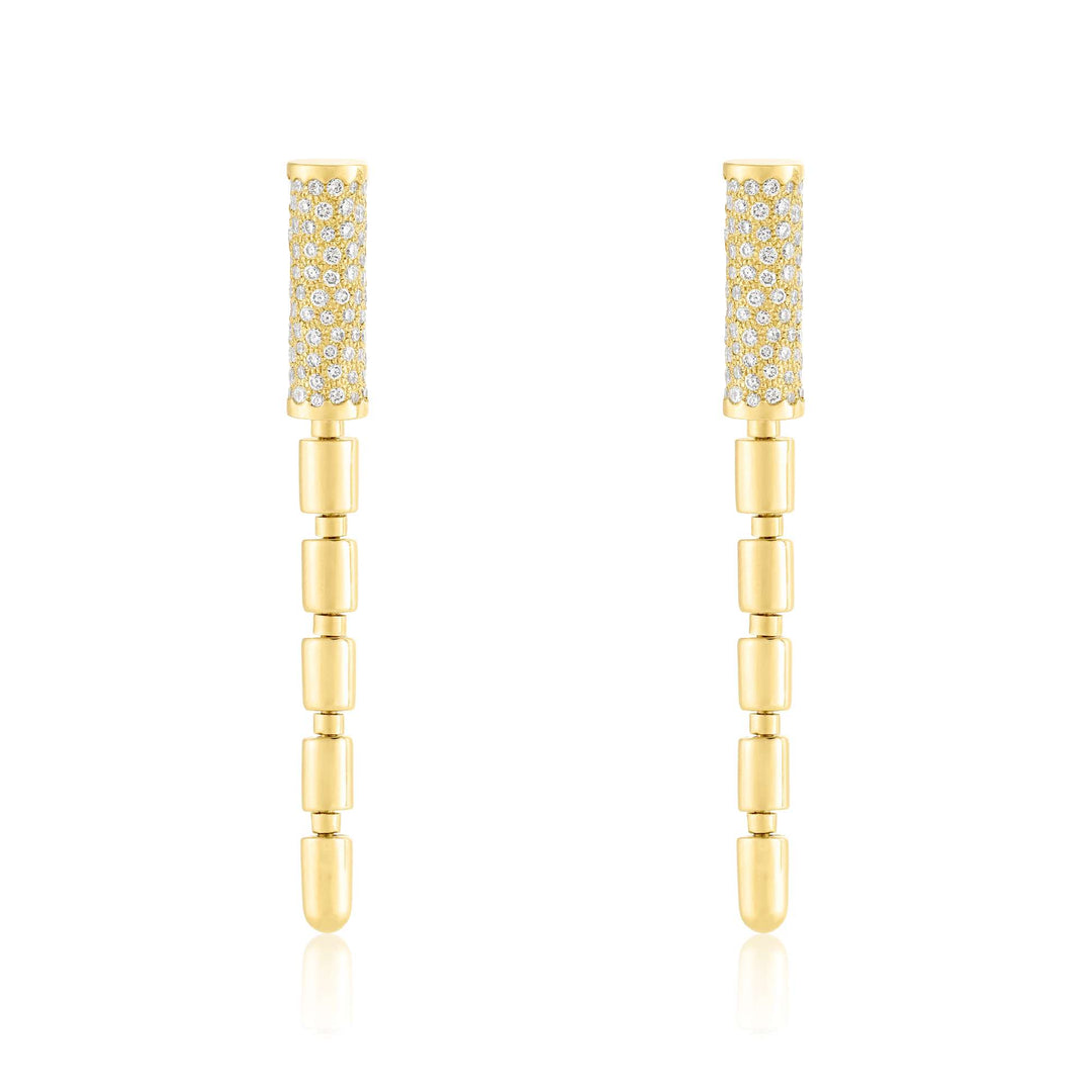 ITERU EARRINGS - YELLOW GOLD - Noora Shawqi - Diamond Jewellery - The Nile