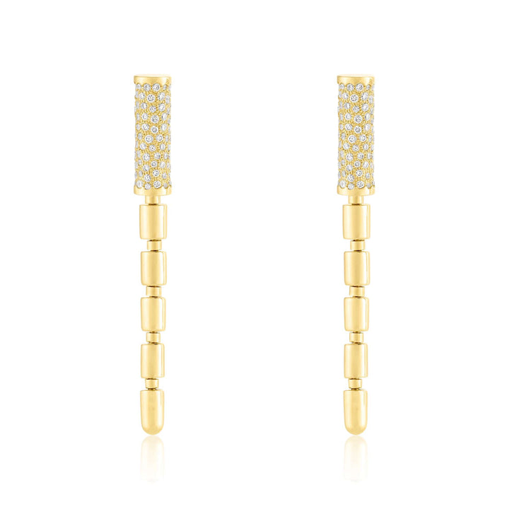 ITERU EARRINGS - YELLOW GOLD - Noora Shawqi - Diamond Jewellery - The Nile