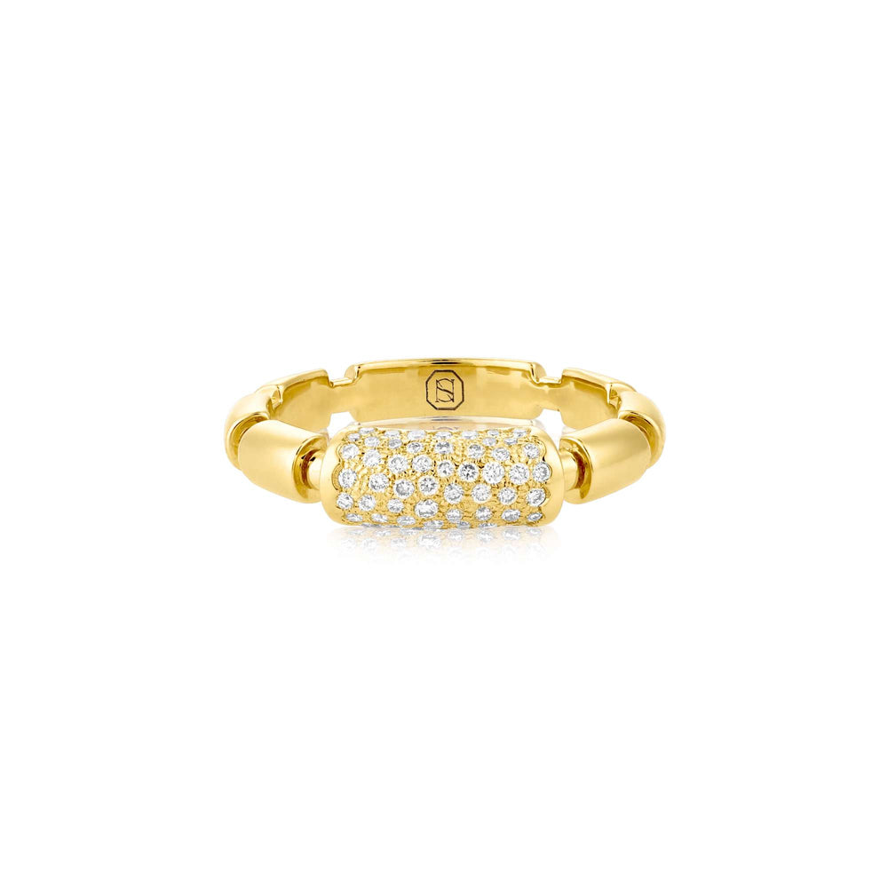 ITERU RING - YELLOW GOLD - Noora Shawqi - Diamond Jewellery - The Nile