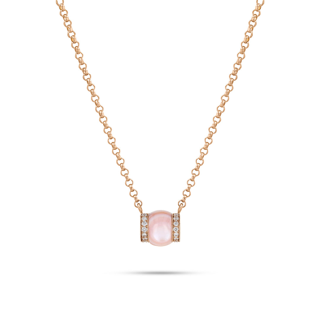 BABY CERITH PENDANT - PINK MOTHER OF PEARL - Noora Shawqi - Diamond Jewellery - The Maldives