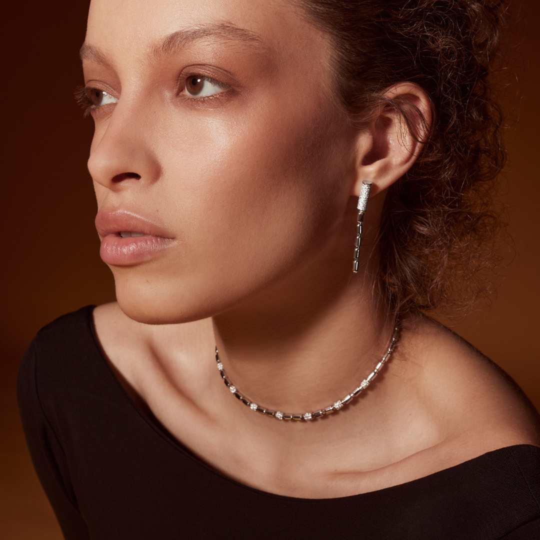 ITERU EARRINGS - WHITE GOLD