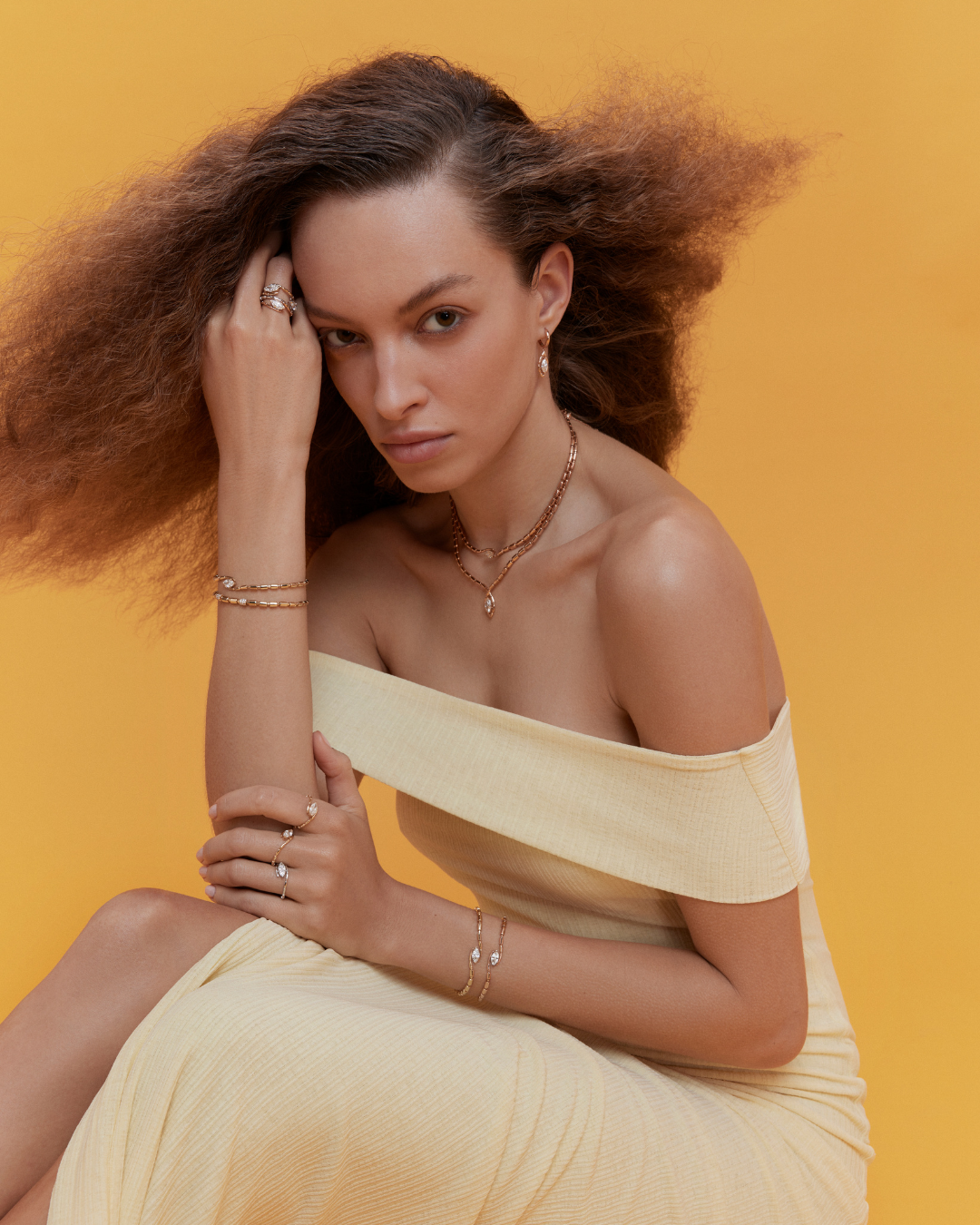 URAEUS FLOW NECKLACE - ROSE GOLD