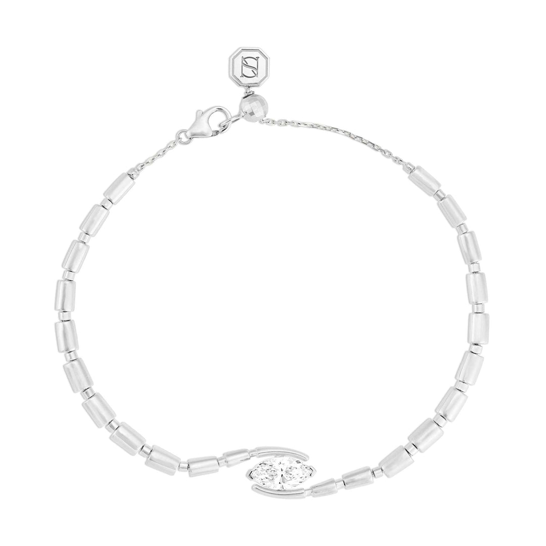 URAEUS BRACELET - WHITE GOLD - Noora Shawqi - Diamond Jewellery - The Nile