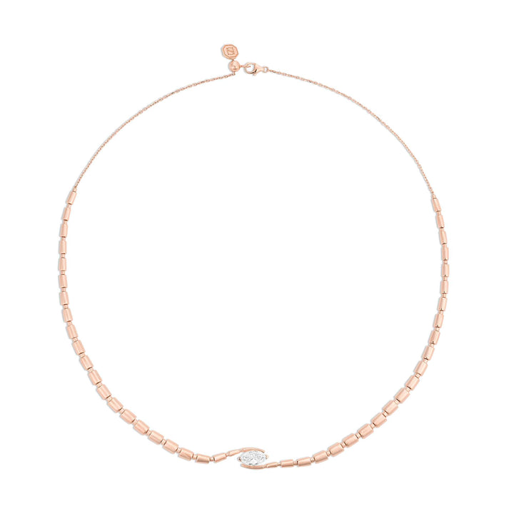 URAEUS NECKLACE - ROSE GOLD - Noora Shawqi - Diamond Jewellery - The Nile