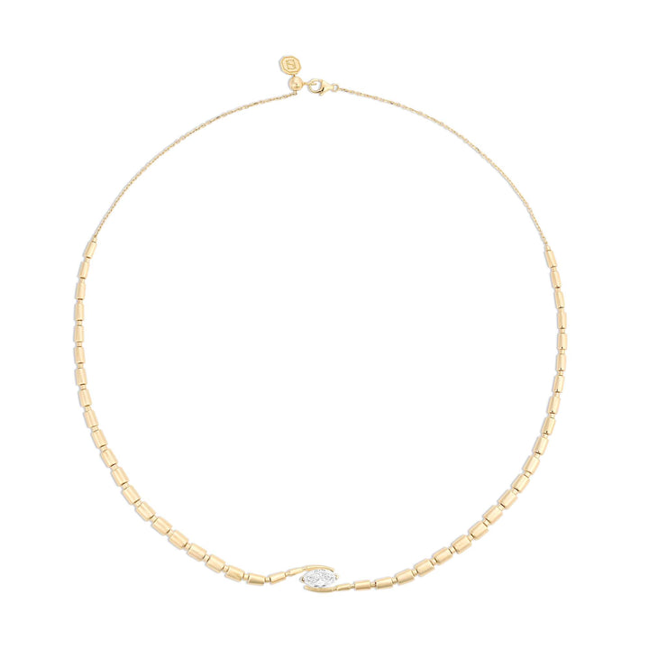 URAEUS NECKLACE - YELLOW GOLD - Noora Shawqi - Diamond Jewellery - The Nile
