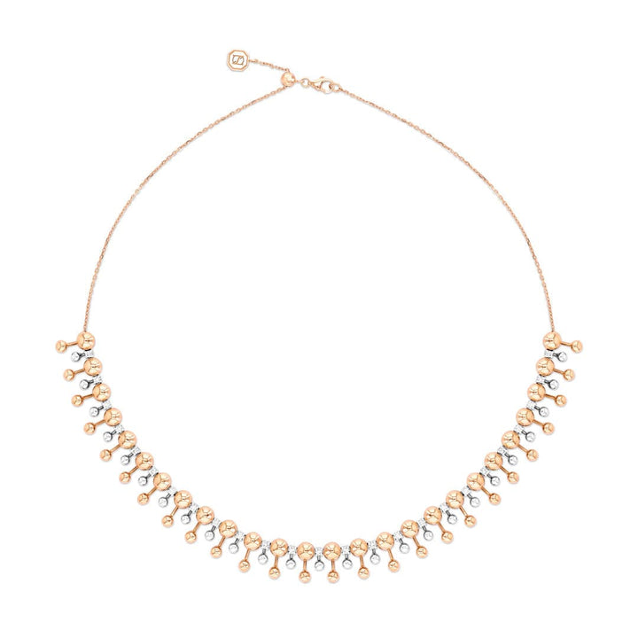 AKARI CHOKER - ROSE & WHITE GOLD - Noora Shawqi - Diamond Jewellery - Japan