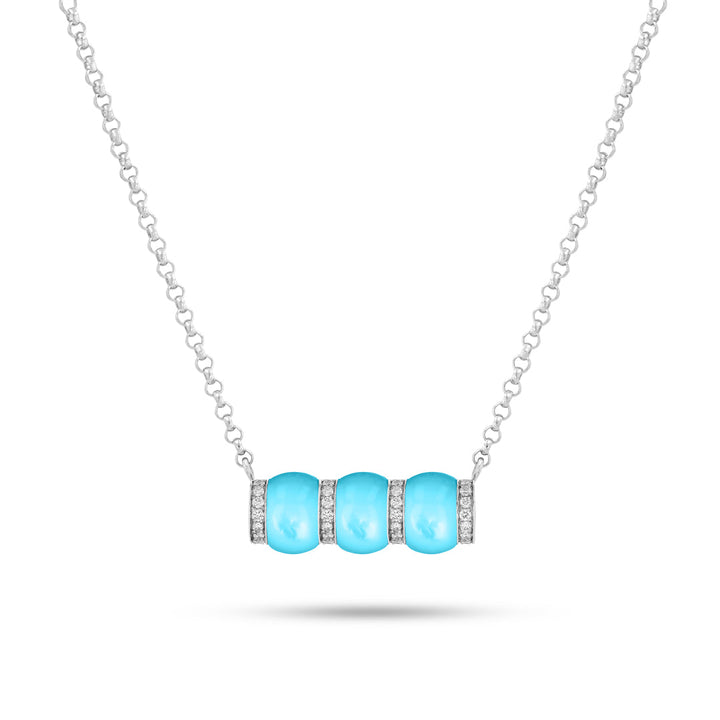 CERITH PENDANT - TURQUOISE - Noora Shawqi - Diamond Jewellery - The Maldives