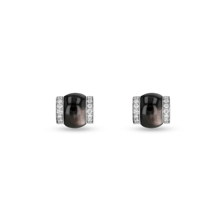 CERITH STUDS - BLACK MOTHER OF PEARL - Noora Shawqi - Diamond Jewellery - The Maldives