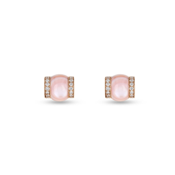 CERITH STUDS - PINK MOTHER OF PEARL - Noora Shawqi - Diamond Jewellery - The Maldives