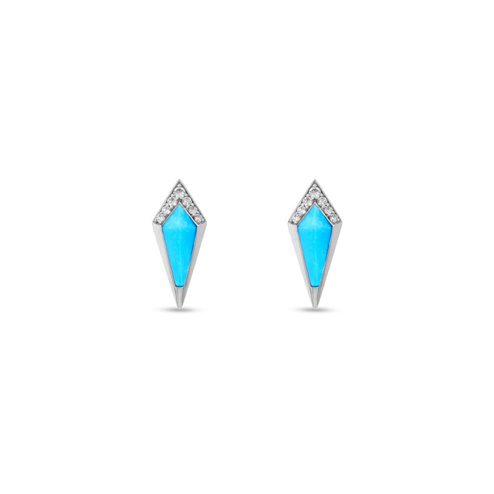 JUNONIA STUD - TURQUOISE - Noora Shawqi - Diamond Jewellery - The Maldives