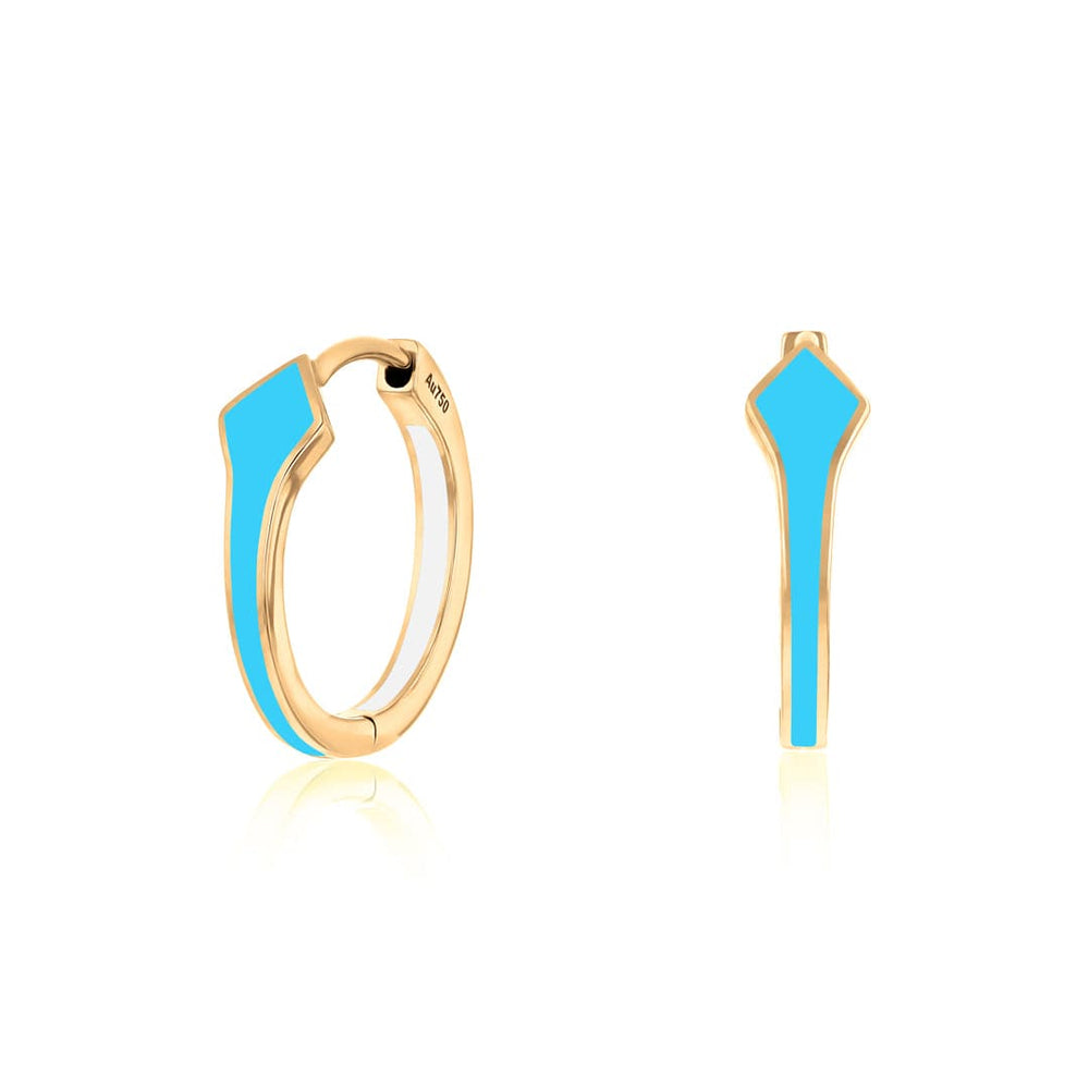 MINI MOSAIC HOOPS - YELLOW GOLD - Noora Shawqi - Diamond Jewellery - Morocco