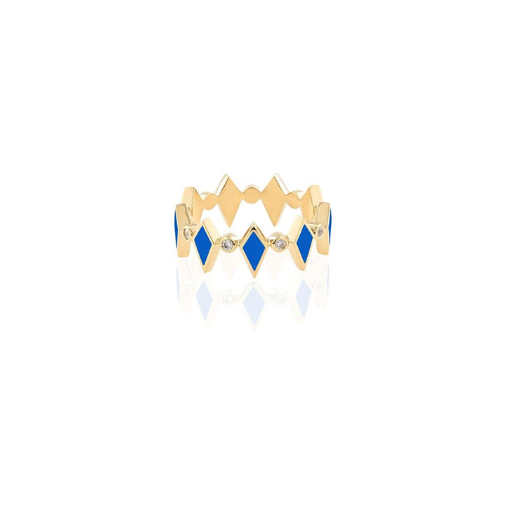 MOSAIC RING YELLOW GOLD - Noora Shawqi - Diamond Jewellery - Morocco