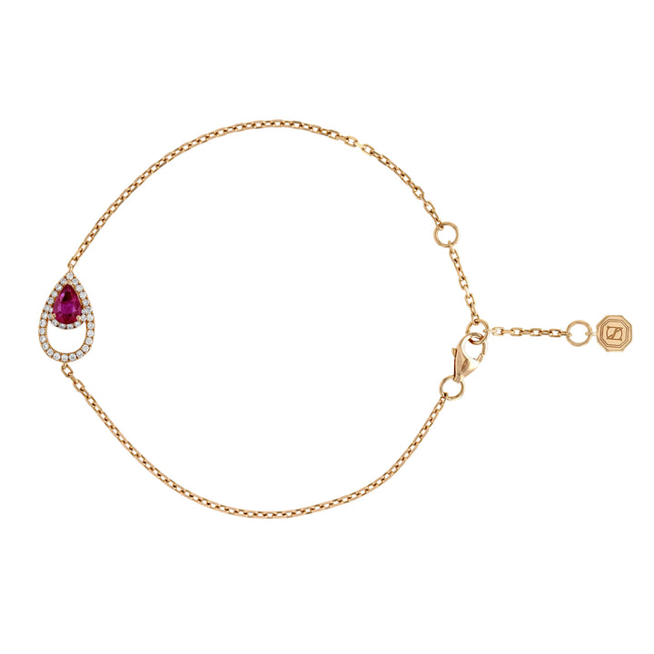 LANKA BRACELET-RUBY - Noora Shawqi - Diamond Jewellery - Ceylon