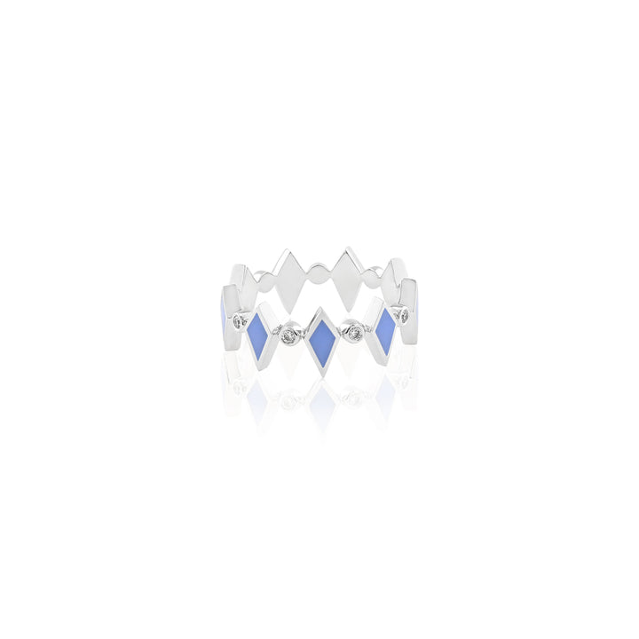 MOSAIC RING WHITE GOLD - Noora Shawqi - Diamond Jewellery - Morocco