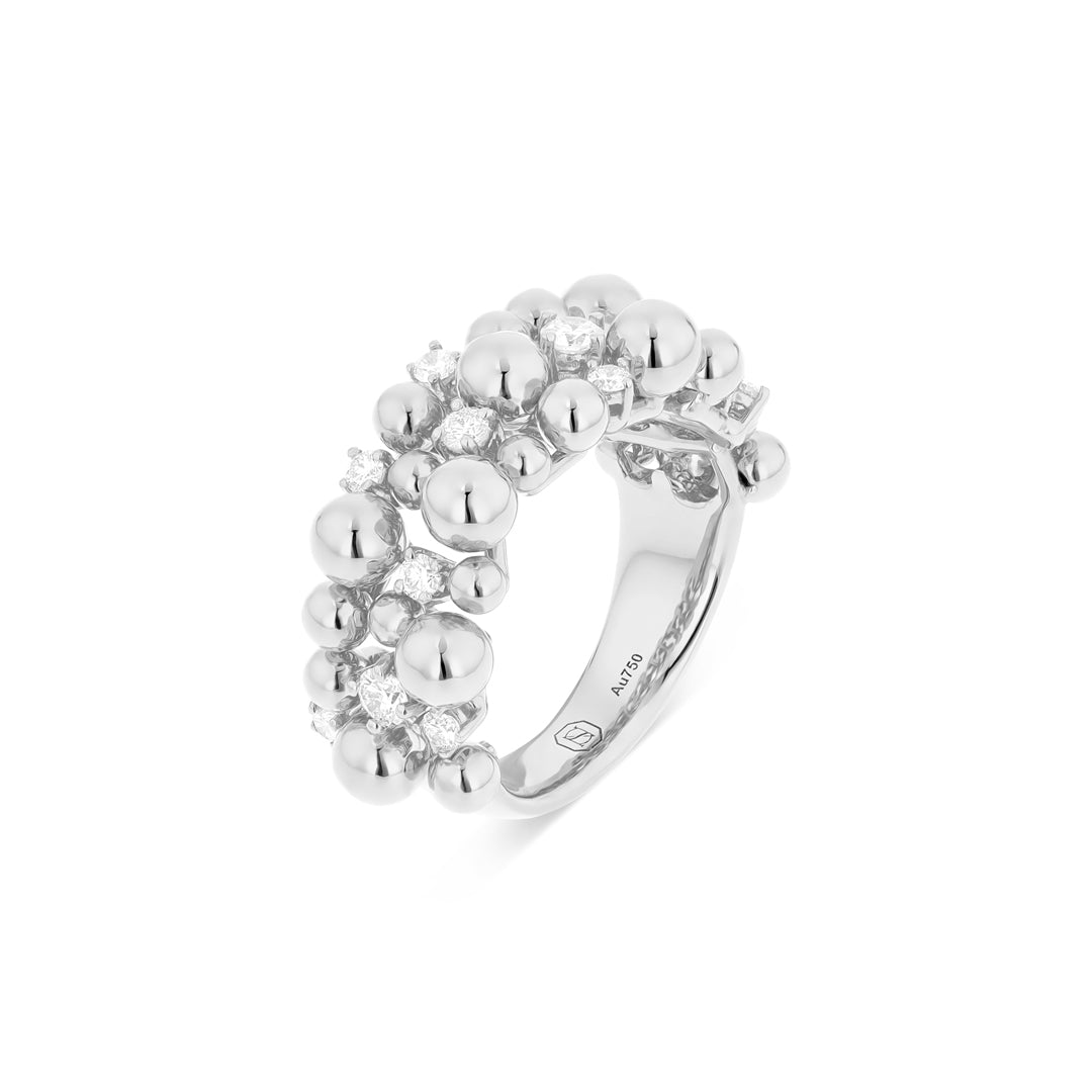 SHIBUYA RING - WHITE - Noora Shawqi - Diamond Jewellery - Japan