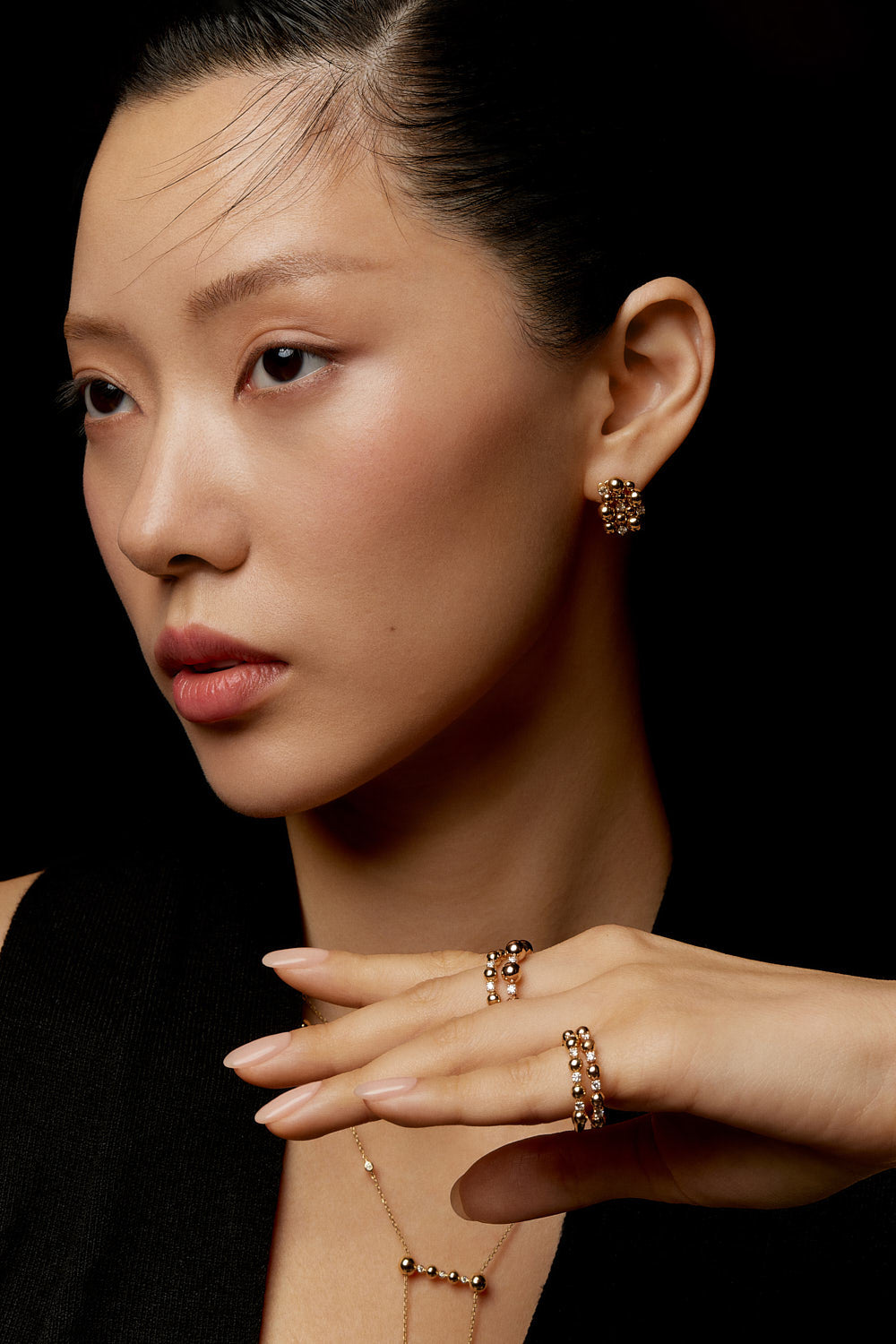 SHIBUYA STUDS - YELLOW - Noora Shawqi - Diamond Jewellery - Japan